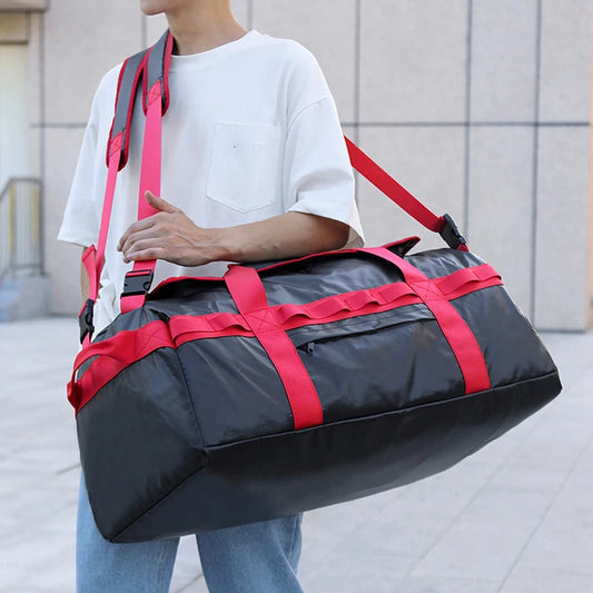 80l waterproof mesh hiking camping backpack with adjustable straps - product image