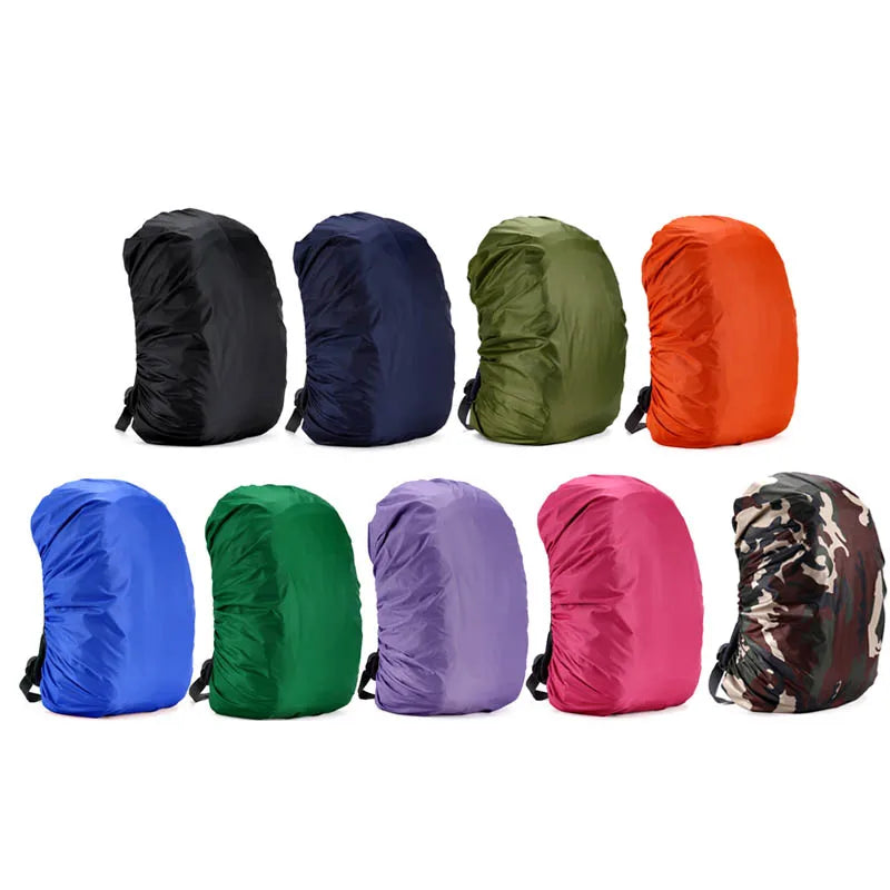 90l-120l waterproof nylon backpack rain cover with adjustable elastic rim - product image