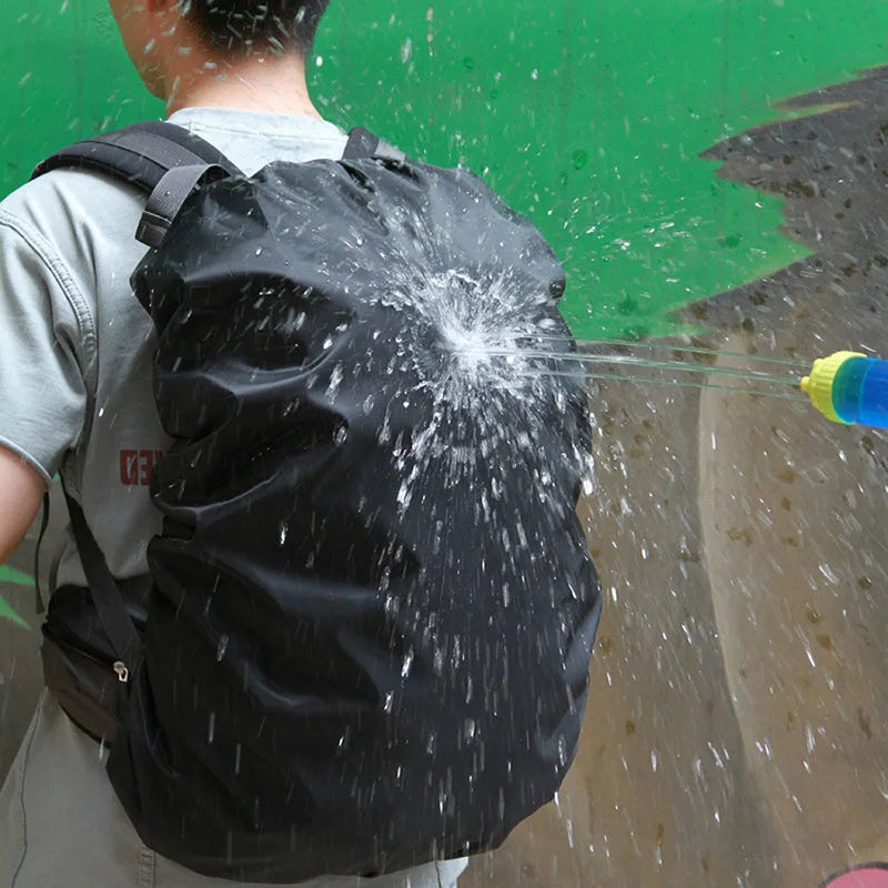 90l-120l waterproof nylon backpack rain cover with adjustable elastic rim - product image