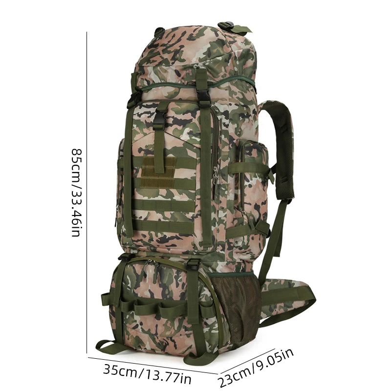 90l softback tactical molle climbing backpack with oxford material and multi-pockets - product image