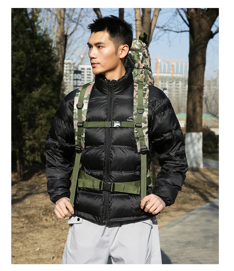 90l softback tactical molle climbing backpack with oxford material and multi-pockets - product image