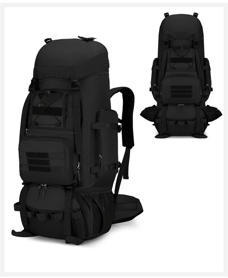 90l softback tactical molle climbing mountaineering backpack with oxford material - product image