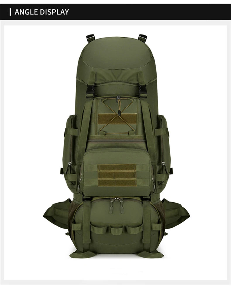 90l softback tactical molle climbing mountaineering backpack with oxford material - product image