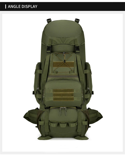90l softback tactical molle climbing mountaineering backpack with oxford material - product image