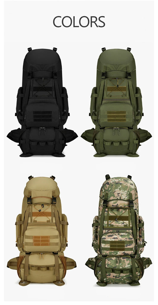 90l softback tactical molle climbing mountaineering backpack with oxford material - product image