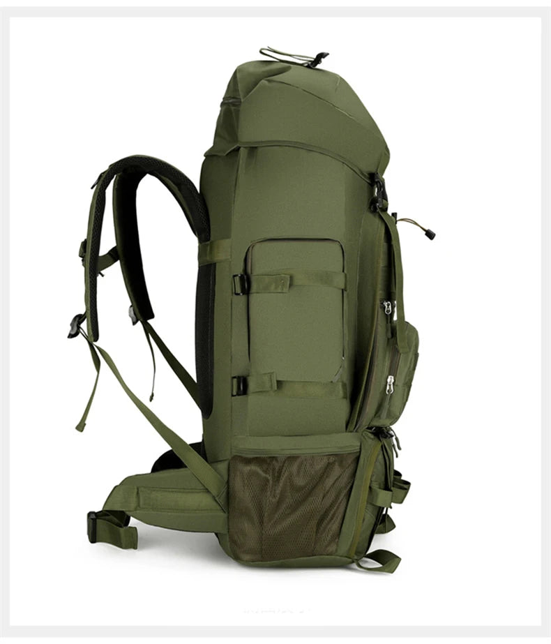 90l softback tactical molle climbing mountaineering backpack with oxford material - product image