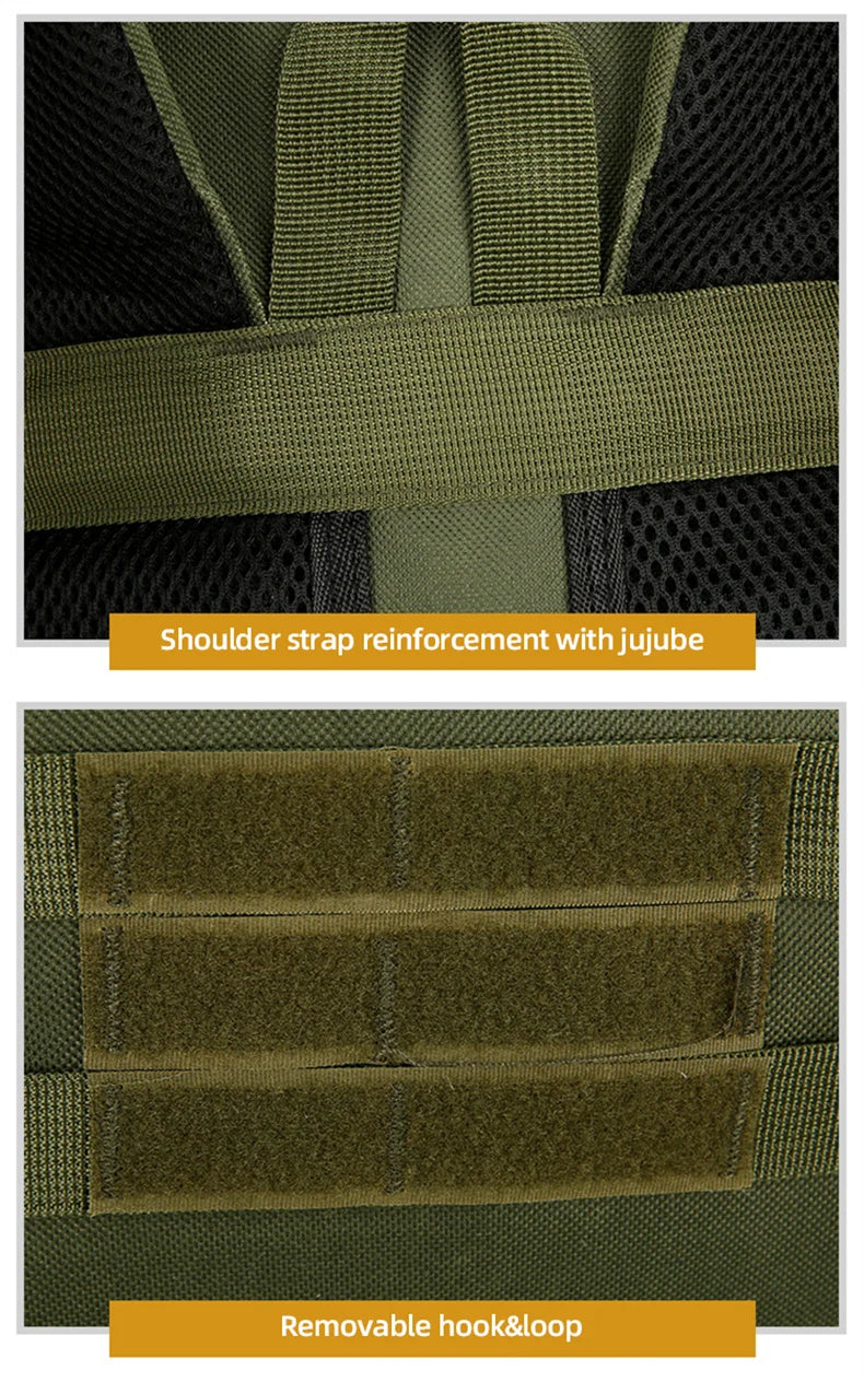 90l softback tactical molle climbing mountaineering backpack with oxford material - product image