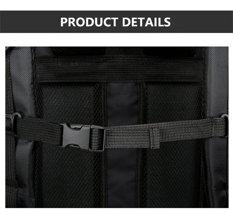 90l waterproof large capacity hiking trekking backpack with nylon material - product image