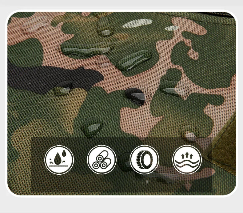90l waterproof nylon tactical hiking camping backpack with multiple pockets - product image