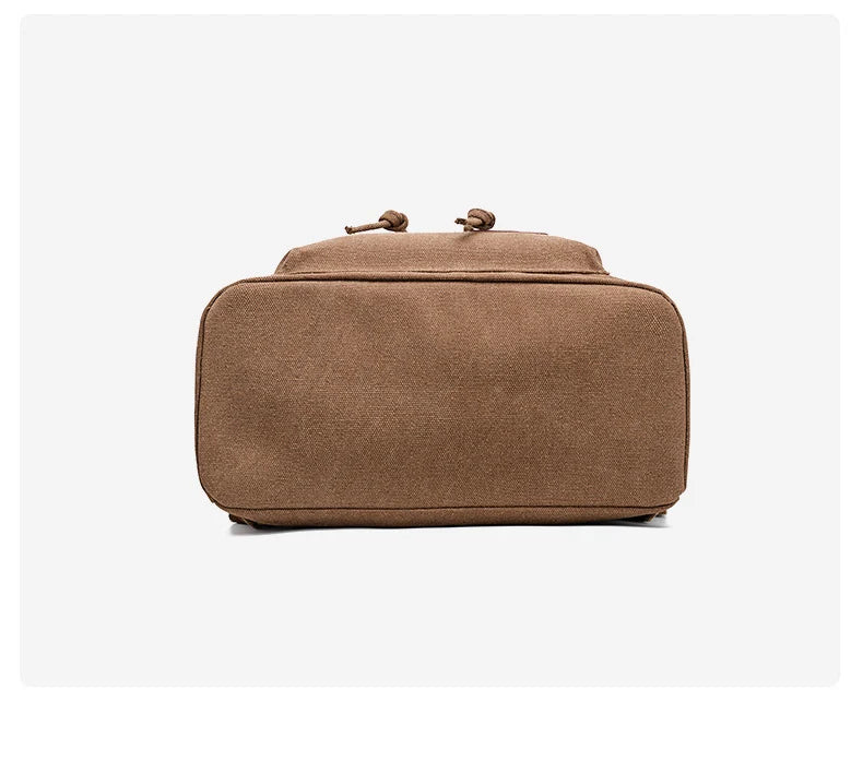 Canvas climbing backpack with laptop compartment and reinforced shoulder straps - product image