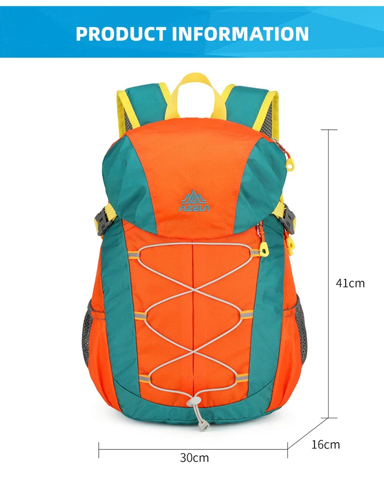 Climbing backpack with large capacity reflective stripe and lightweight nylon - product image