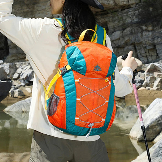 Climbing backpack with large capacity reflective stripe and lightweight nylon - product image