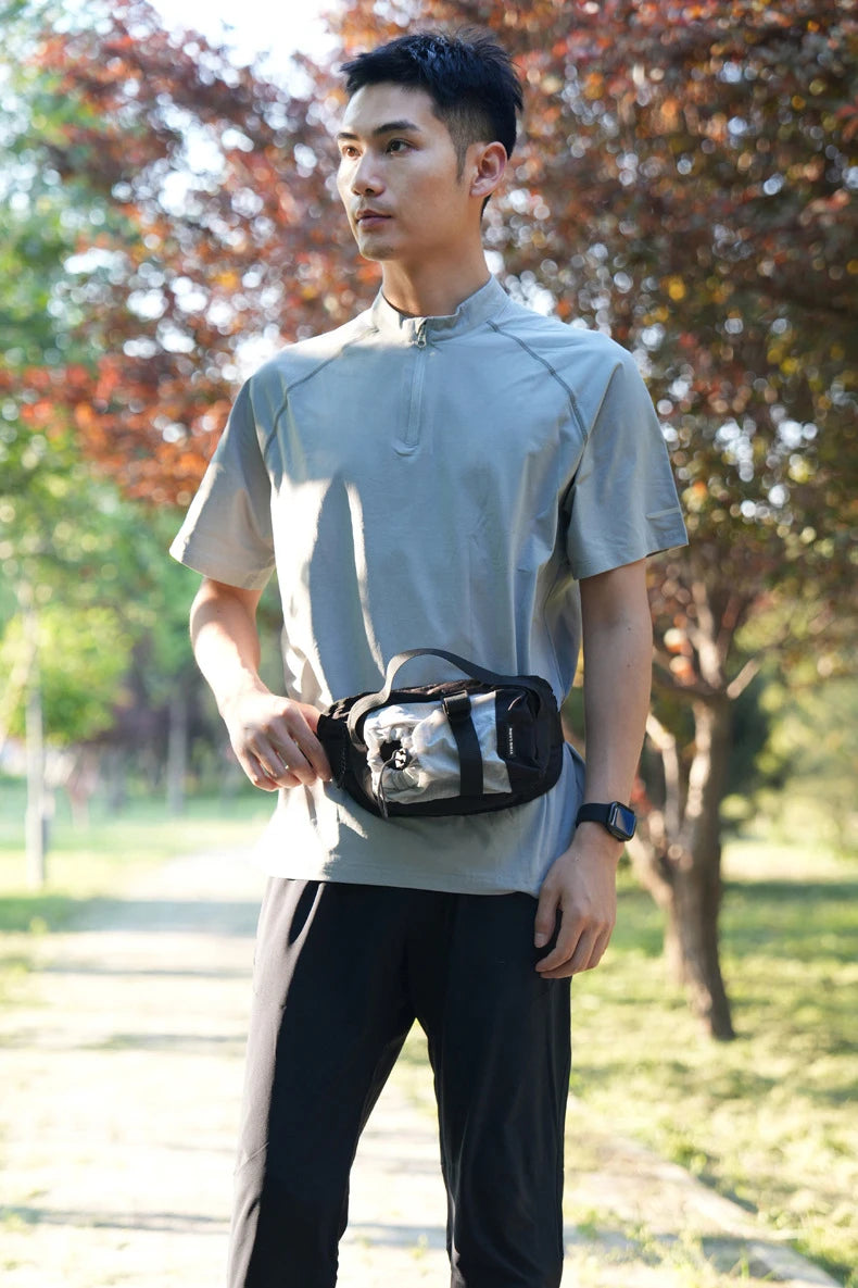 Climbing chest bag nylon multi-layer storage water bottle holder - product image