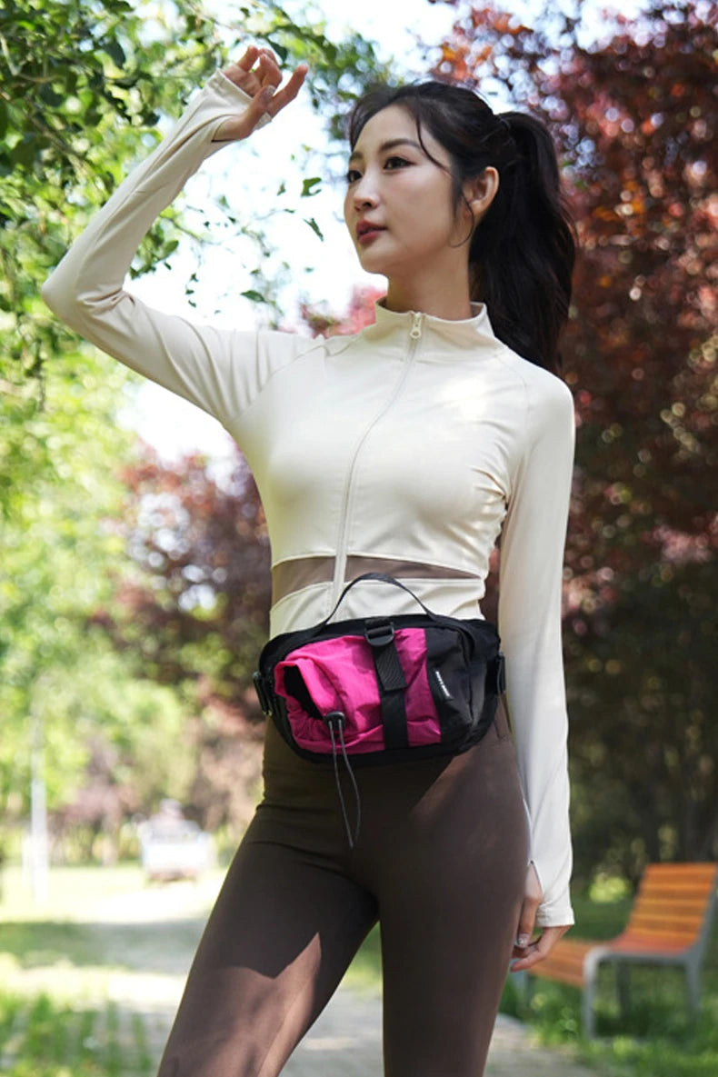 Climbing chest bag nylon multi-layer storage water bottle holder - product image
