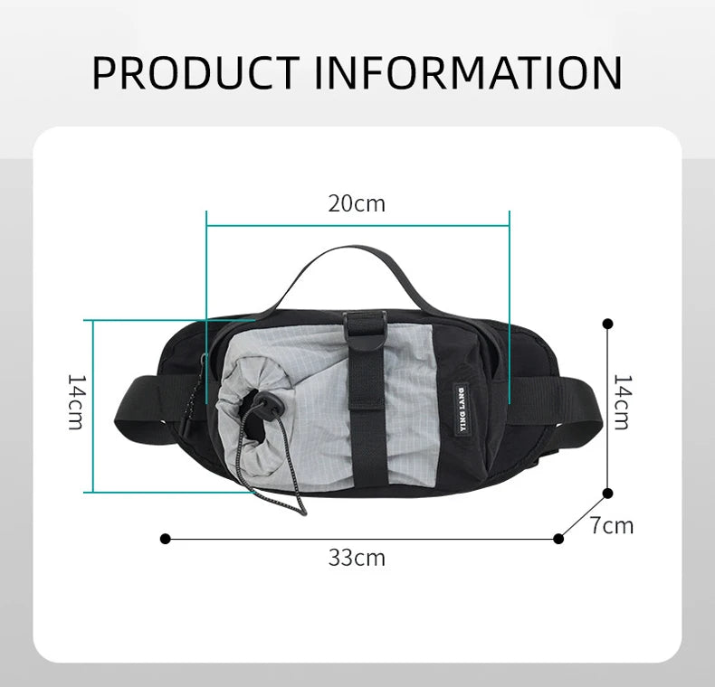 Climbing chest bag nylon multi-layer storage water bottle holder - product image