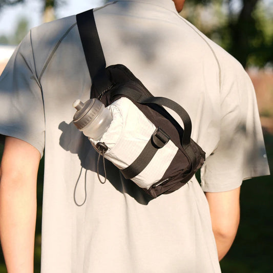 Climbing chest bag nylon multi-layer storage water bottle holder - product image