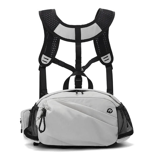 Climbing vest backpack nylon large storage reflective stripes detachable bag - product image