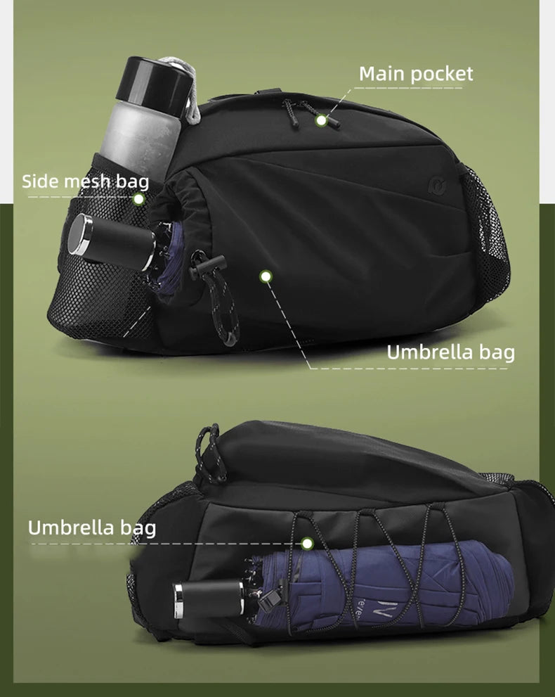 Climbing vest backpack nylon large storage reflective stripes detachable bag - product image