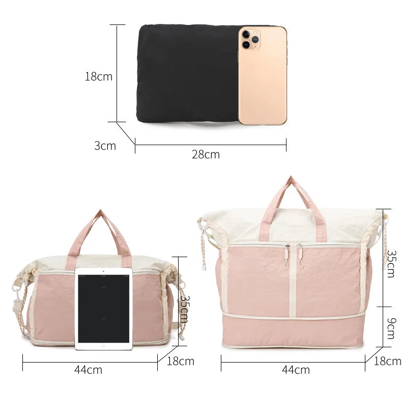 Cloth fitness gym travel duffel bag large capacity wet dry separation multi-pocket - product image
