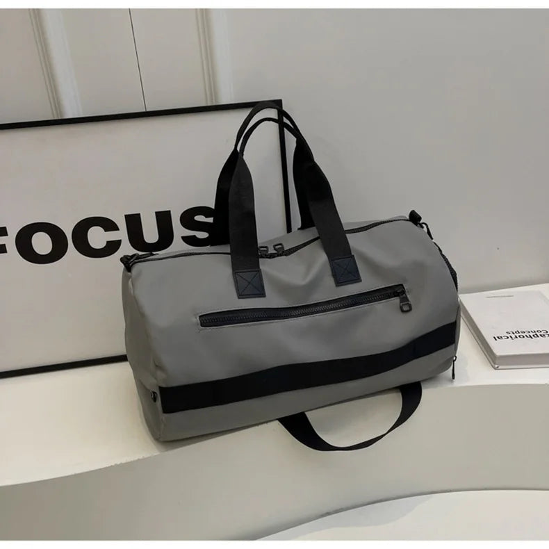 Cloth travel gym bag wet dry separation shoes pocket multi-carry crossbody bag - product image
