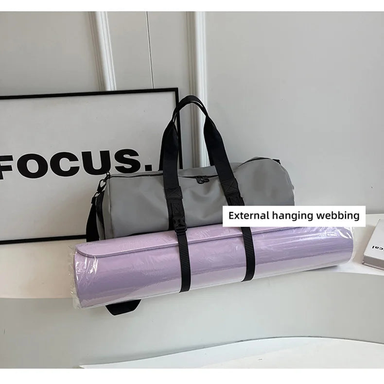 Cloth travel gym bag wet dry separation shoes pocket multi-carry crossbody bag - product image