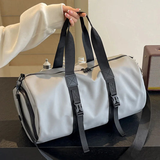 Cloth travel gym bag wet dry separation shoes pocket multi-carry crossbody bag - product image
