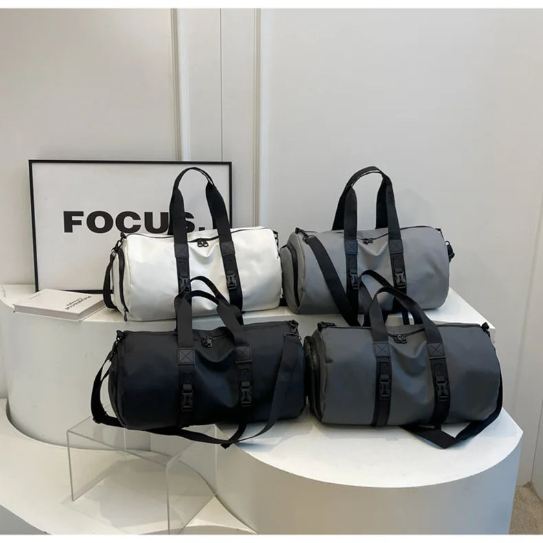 Cloth travel gym bag wet dry separation shoes pocket multi-carry crossbody bag - product image