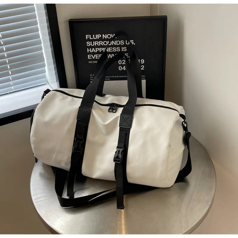 Cloth travel gym bag wet dry separation shoes pocket multi-carry crossbody bag - product image