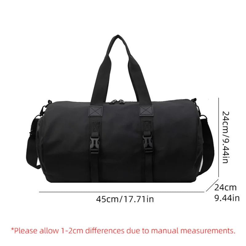 Cloth travel gym bag wet dry separation shoes pocket multi-carry crossbody bag - product image