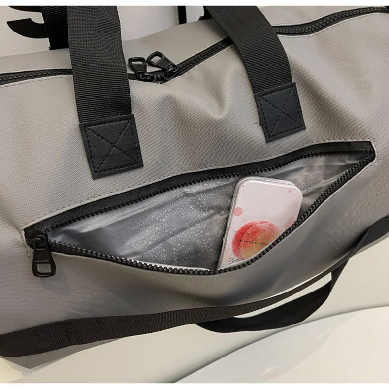 Cloth travel gym bag wet dry separation shoes pocket multi-carry crossbody bag - product image