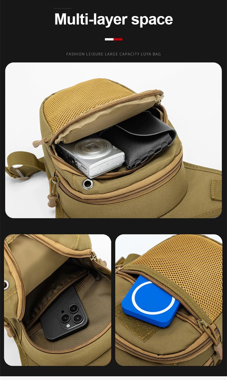 Cycling nylon leg bag lightweight multipurpose adjustable waist strap - product image