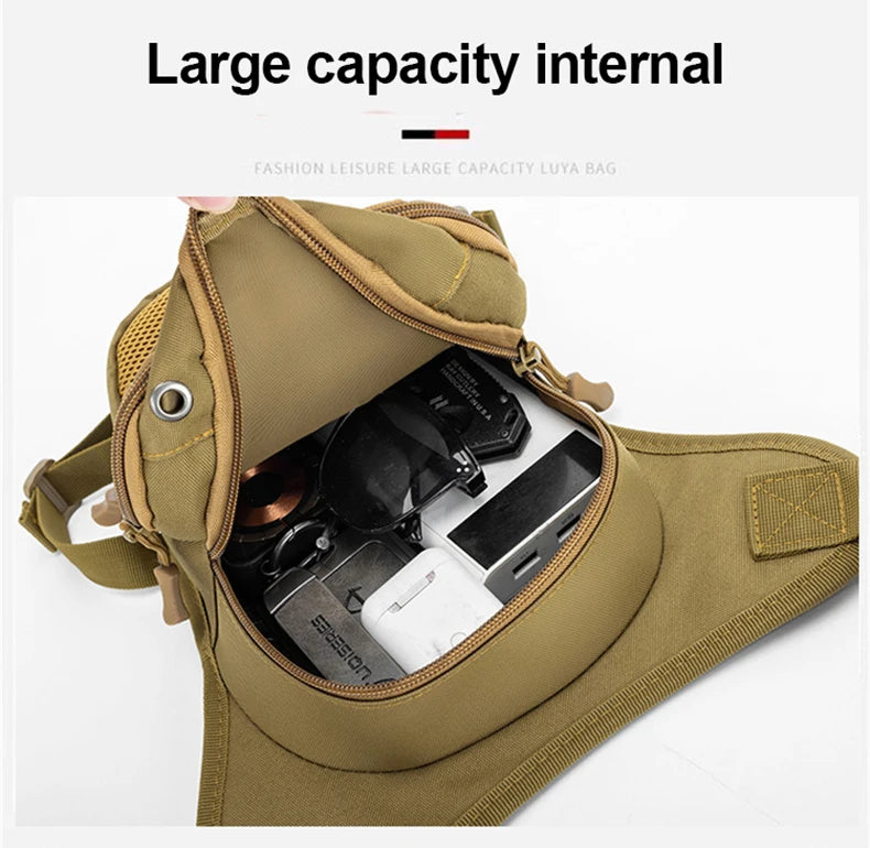Cycling nylon leg bag lightweight multipurpose adjustable waist strap - product image