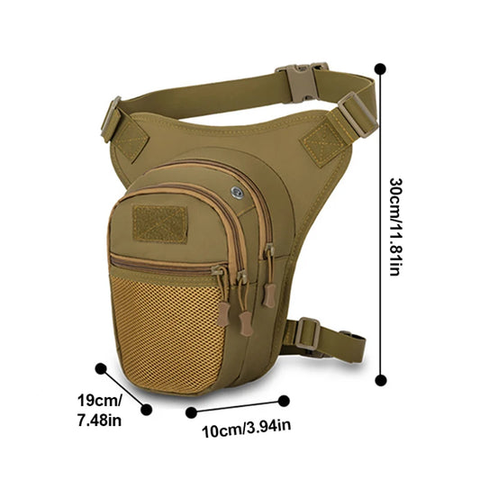 Cycling nylon leg bag lightweight multipurpose adjustable waist strap - product image