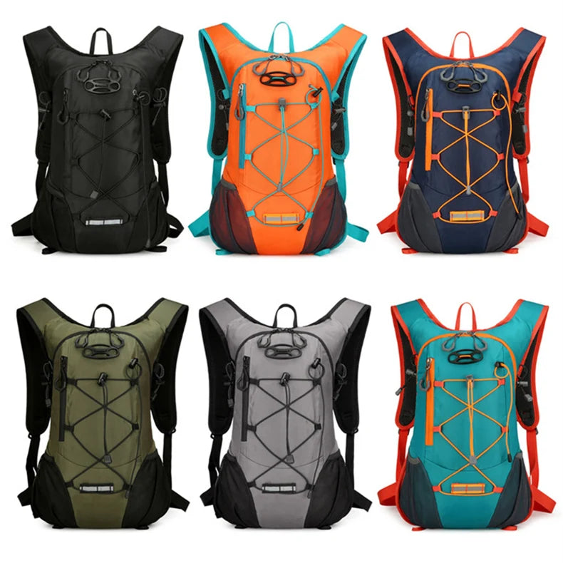Cycling sport backpack with hydration system multilayer storage oxford nylon - product image