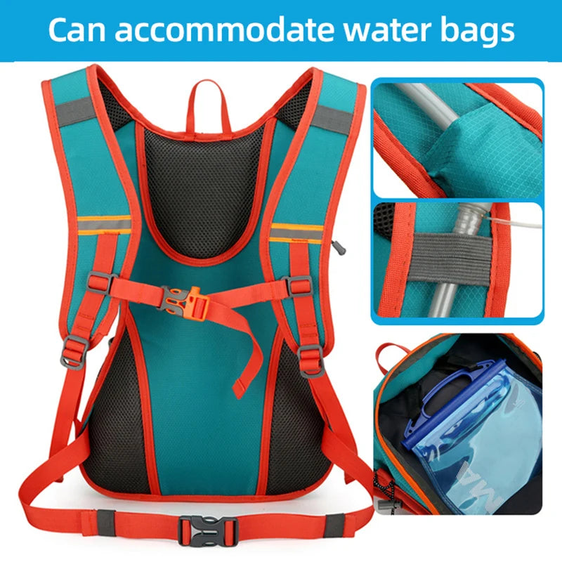 Cycling sport backpack with hydration system multilayer storage oxford nylon - product image