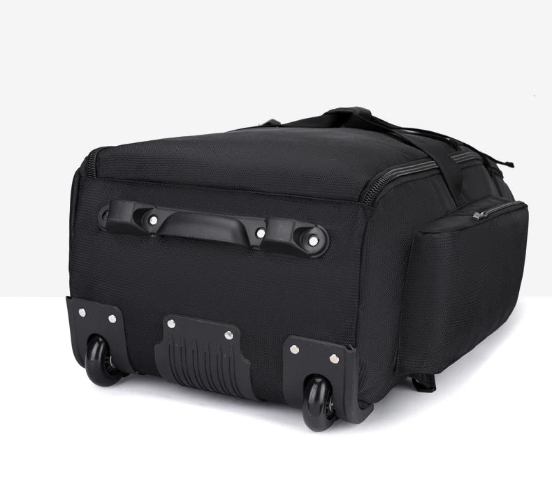 Durable oxford golf travel bag with wheels and multi-compartment storage - product image
