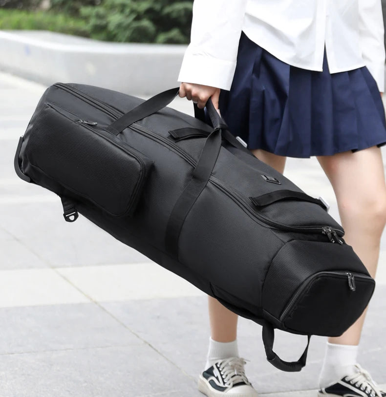 Durable oxford golf travel bag with wheels and multi-compartment storage - product image