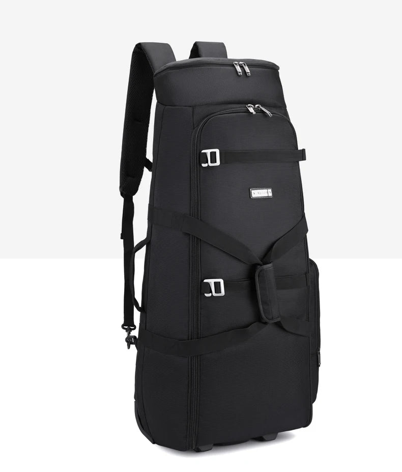 Durable oxford golf travel bag with wheels and multi-compartment storage - product image