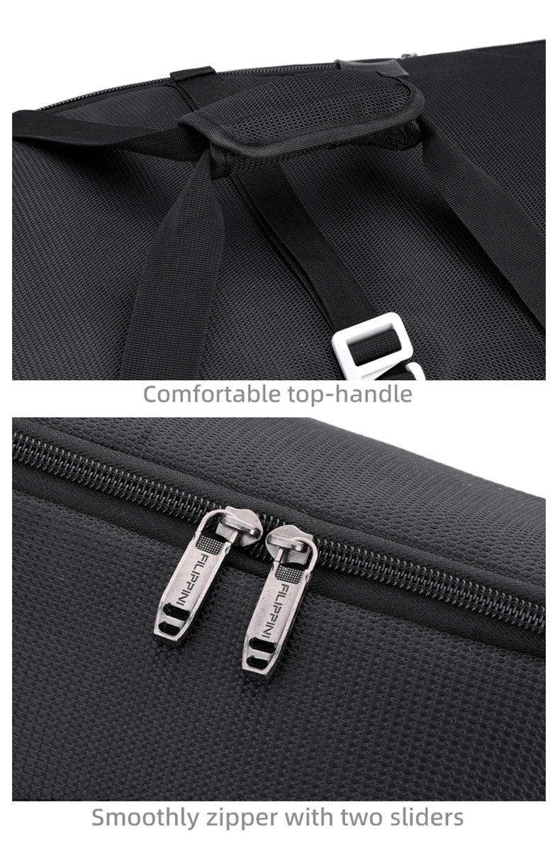 Durable oxford golf travel bag with wheels and multi-compartment storage - product image