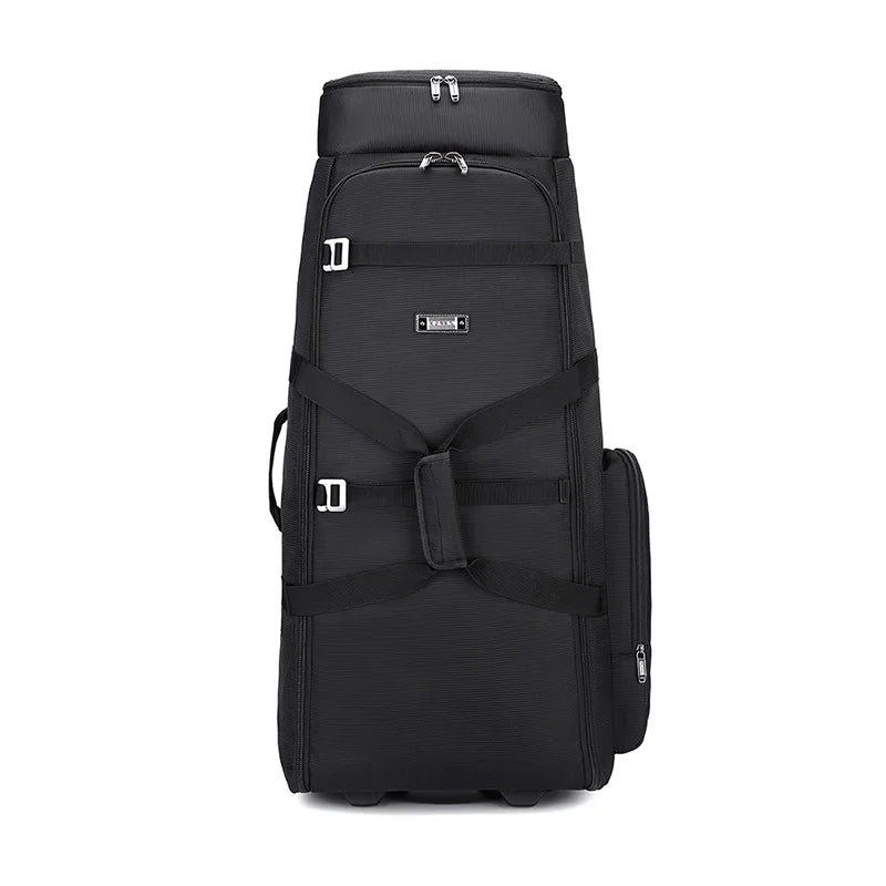 Durable oxford golf travel bag with wheels and multi-compartment storage - product image