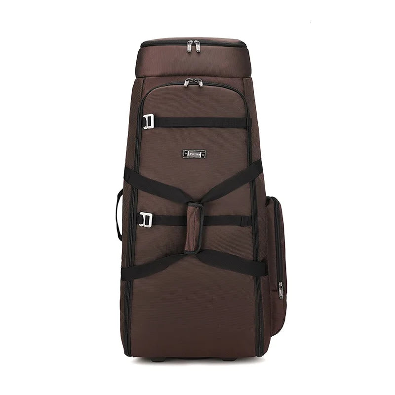 Durable oxford golf travel bag with wheels and multi-compartment storage - product image
