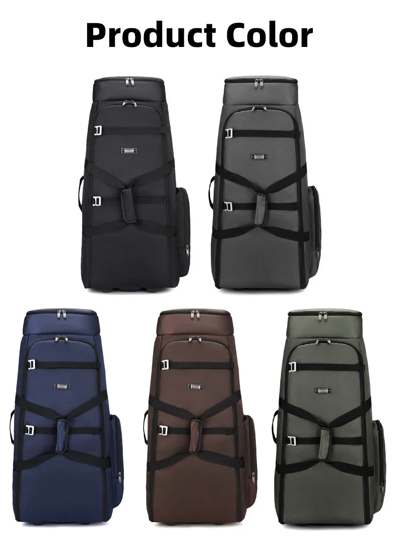 Durable oxford golf travel bag with wheels and multi-compartment storage - product image