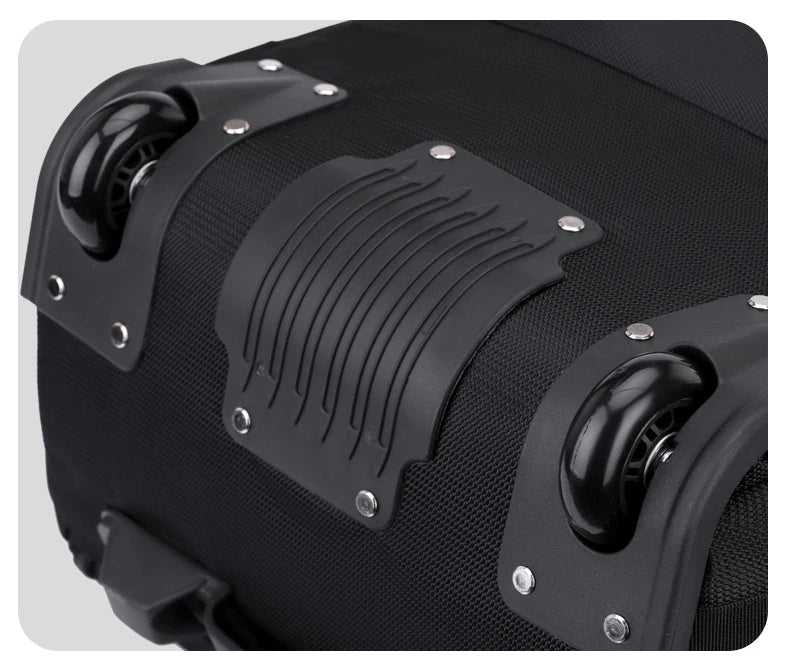 Durable oxford golf travel bag with wheels and multi-compartment storage - product image