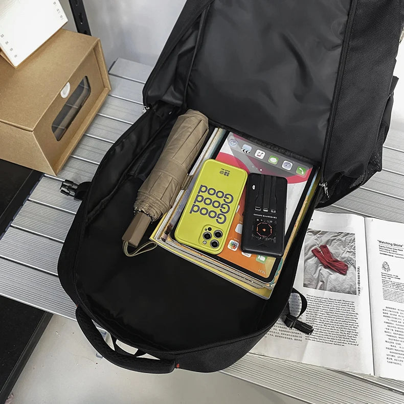 Expandable 60l-80l softback nylon travel backpack, multiple colors - product image