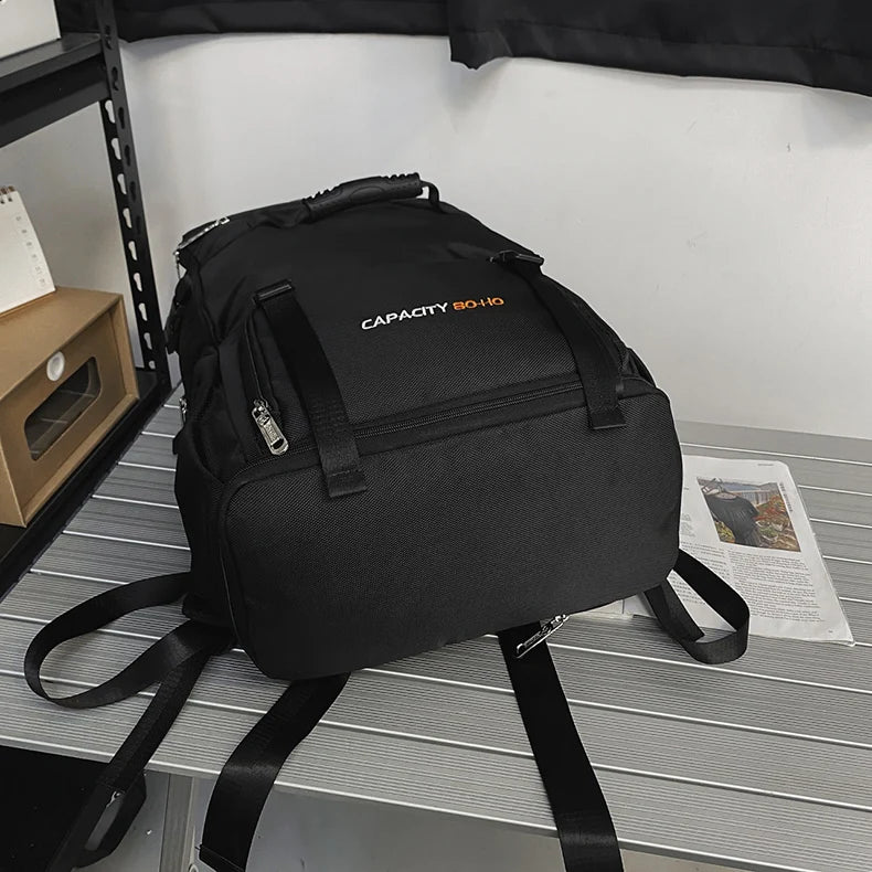 Expandable 60l-80l softback nylon travel backpack, multiple colors - product image