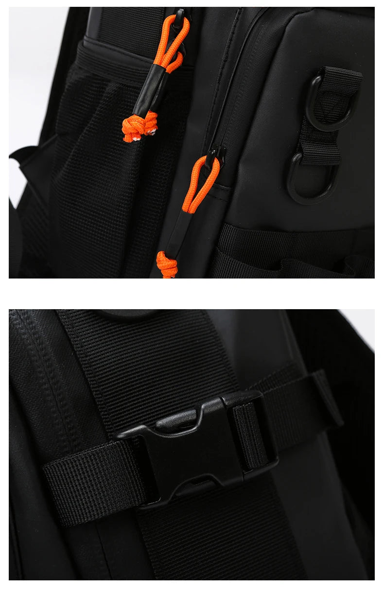 Fishing lure backpack with rod holders and molle system, nylon - product image