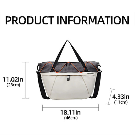 Fitness nylon yoga bag dry wet separation large capacity shoulder tote bag - product image