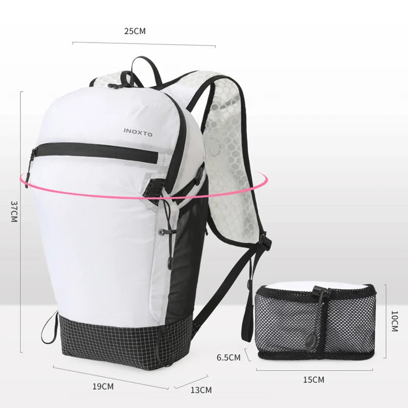 Foldable 14l softback nylon mountaineering backpack with hydration compatibility - product image