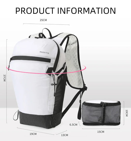 Foldable 14l softback nylon mountaineering backpack with hydration compatibility - product image