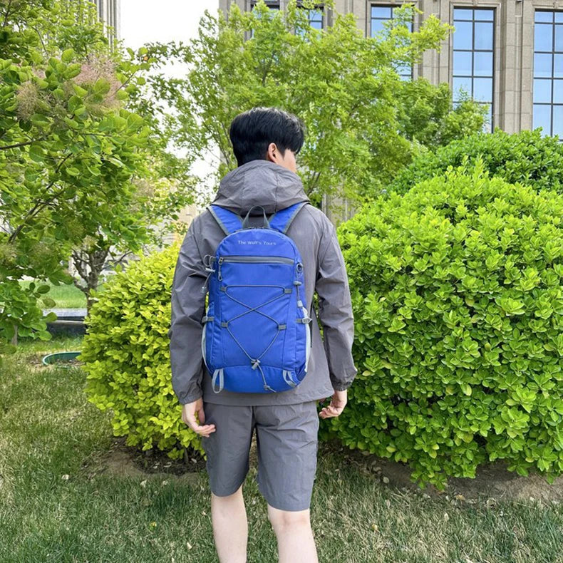 Foldable climbing backpack large capacity lightweight multipocket outdoor nylon - product image